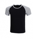 100%cotton mix colors shoulders t-shirt wholesale